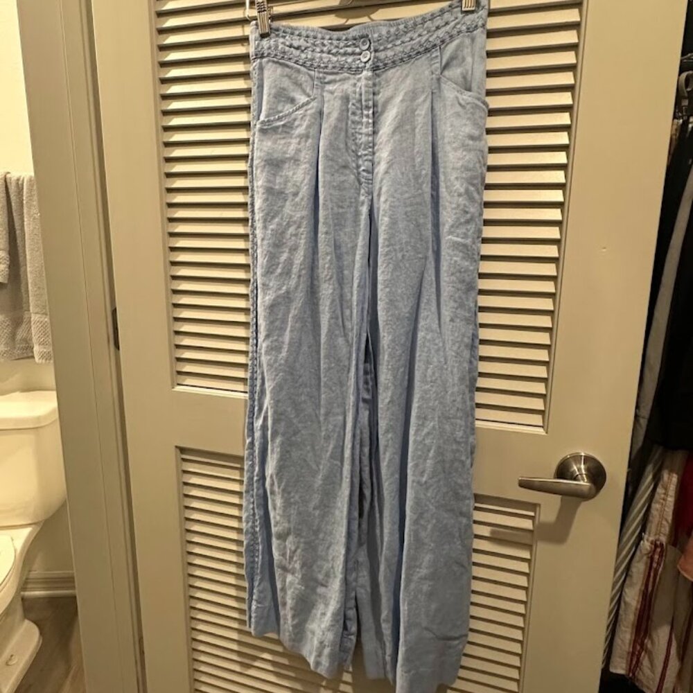 WIDE LEG PLEAT PANT